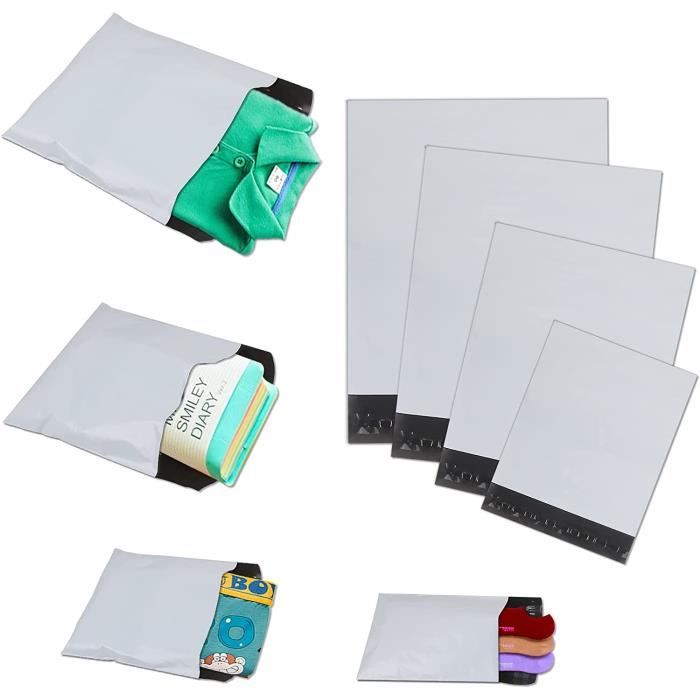 Huruirui 100 Pièces Enveloppe Plastique Expédition Emballage Colis Vetement  Vinted C5 A4 B4 A3 Pochette Envoie Colis Plastiques 11 - Cdiscount  Beaux-Arts et Loisirs créatifs