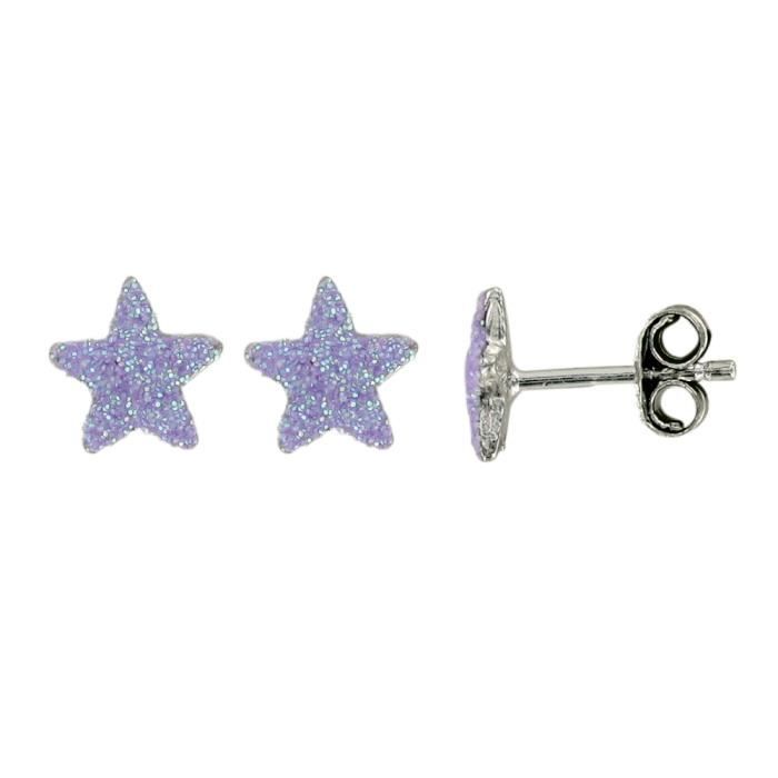 Suzette Et Benjamin Boucles D Oreilles Etoile Email Violet Paillettes Argent 925 1000 Rhodie Enfant Achat Vente Boucle D Oreille Boucles D Oreilles Etoile Fille Adulte Argent Prolongation Soldes