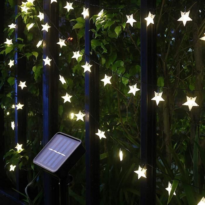 Guirlande Lumineuse Noël 5 Mètres - 100 LEDs Blanc Chaud, Décorations Boules Rouges Dorées, Intérieur/extérieur