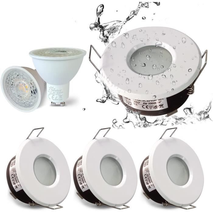 Lot De 50 Spot Encastrable Led Downlight Panel Extra Plat 5w Blanc Froid 6000k Digilamp 80330928