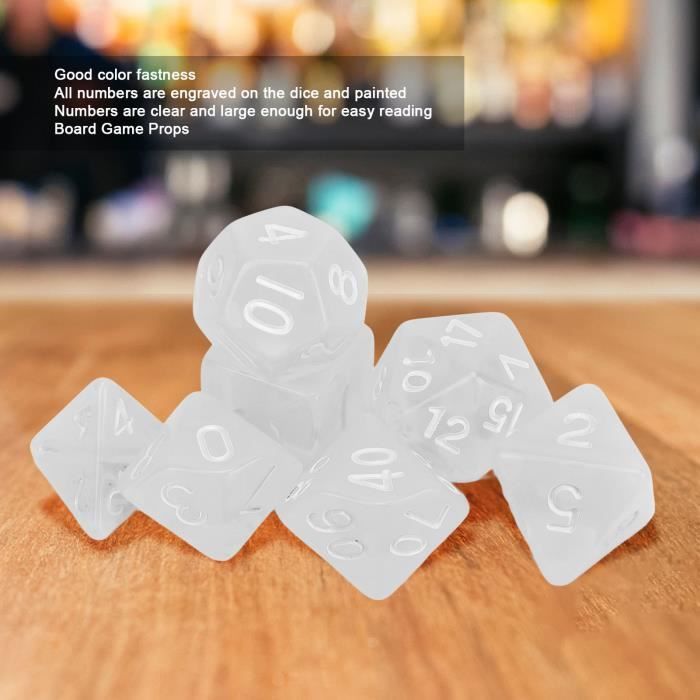 Lot De 100 Dés Transparents Bleus - 10mm - Accessoire Pour Jeux De Société, Casino Maison, Divertissement