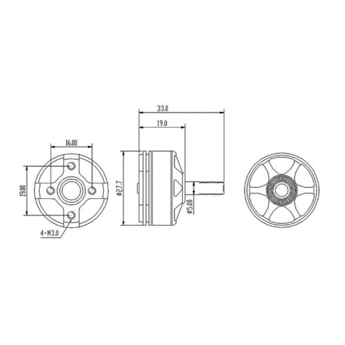 Moteur de drone, diamètre de Moteurs Brossés Axe de 8,5 mm Moteur Quadcopter Motor 8520, durable Moteur de drone, diamètre de Moteurs Brossés Axe de 8,5 mm Moteur Quadcopter Motor 8520, durable