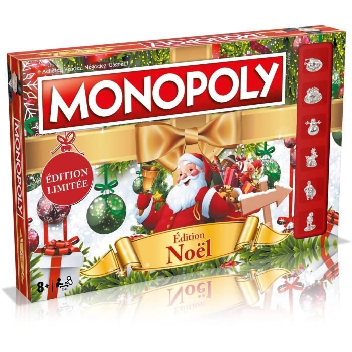 MONOPOLY NOEL - Jeu de plateau - WINNING MOVES