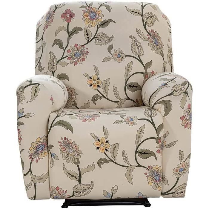 FANSU Housse De Fauteuil Relax Extensible 1 Places, Noël Rouge Housse De Fauteuil Relax