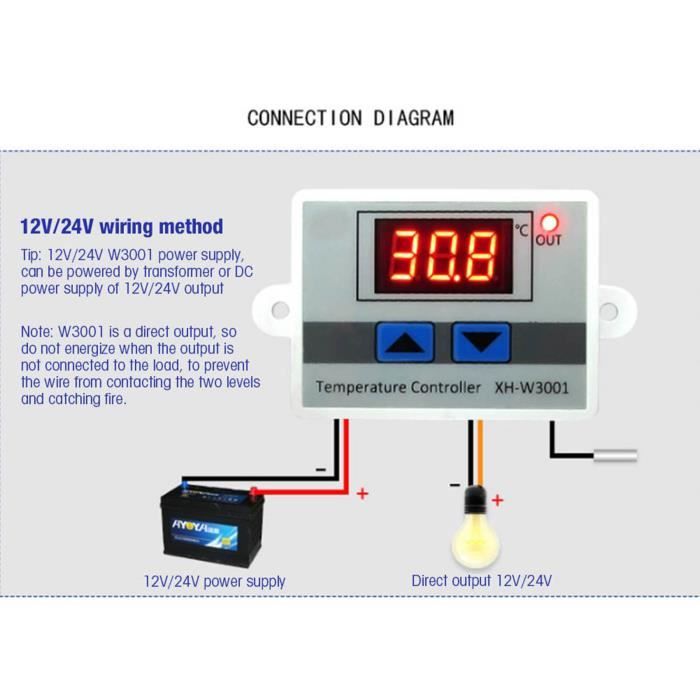 1m M8 J - Capteur De Température Pour Four à Thermocouple, 0-800 Degrés M8 , Câble De Filetage