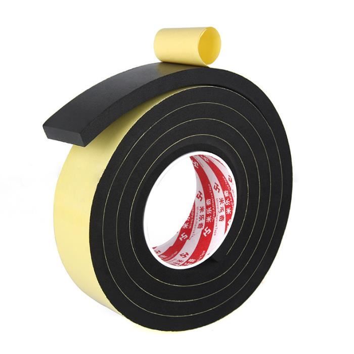 Ruban Adhésif Simple Face En Mousse Noir à Cellules Fermées, 5 M, 20 Mm De Large X 3 Mm Depaisseur~p124910094