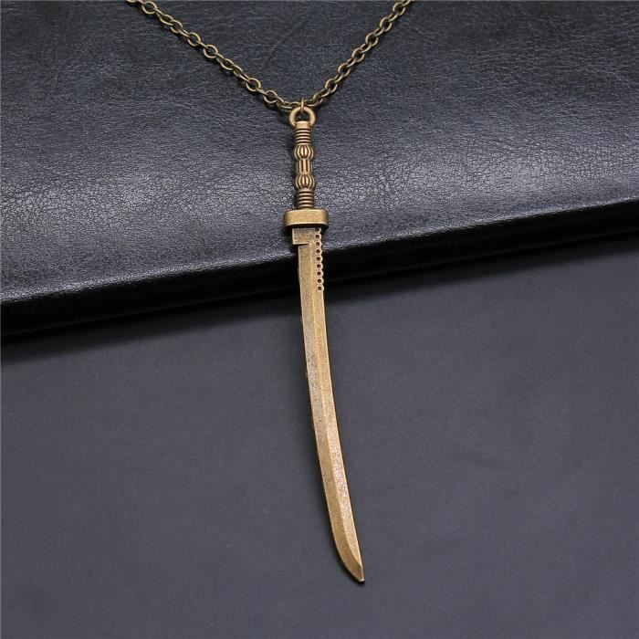 Collier Pendentif En Forme De Pistolet En Argent - Bijou Neuf Original Sans Emballage