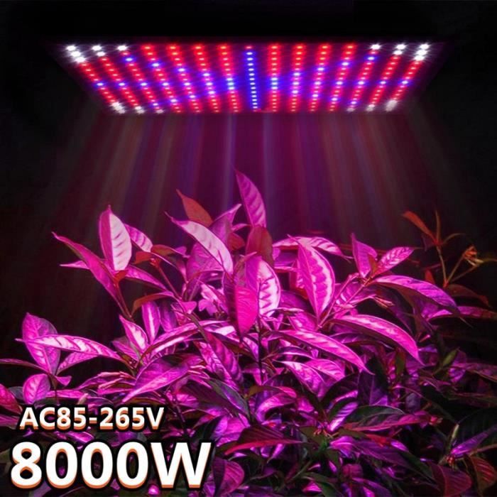 Lampe LED Culture Spectre Complet 225 LEDs – 1000W Équivalent, Croissance Plantes Intérieur, Légumes Fleurs, Suspendue