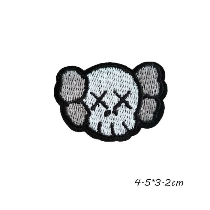 Patchs Brodés Ours à Repasser - Lot De 4 Autocollants Tissu Pour Personnaliser Vêtements, Sacs, Jeans