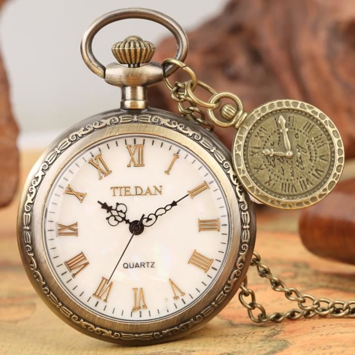 Chaîne Montre De Poche Rétro 65cm - Bronze, Or, Argent, Accessoire Vintage