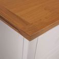 Buffet bahut armoire console meuble de rangement 110 cm bois de chêne massif 4402051-1