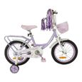 Vélo pour enfants Makani Breeze 16 pouces - Violet - Cadre en métal-1