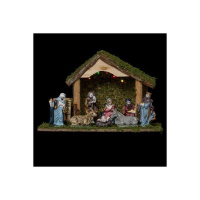 Crèche De Noël En Résine Blanche – Set De 8 Pièces (Marie, Joseph, Jésus, Rois Mages…) | Déco Religieuse Moderne
