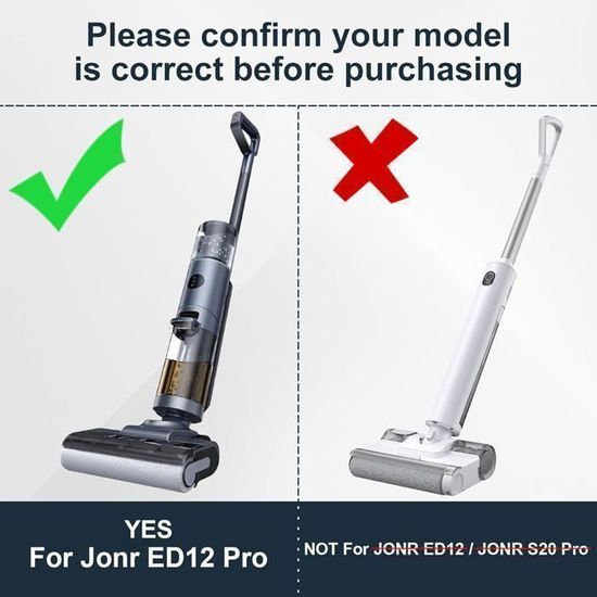 Filtres HEPA De Rechange Pour JONR ED12 Pro Max - Lot De 4 Filtres + 1 Brosse Tête D'oie - 5
