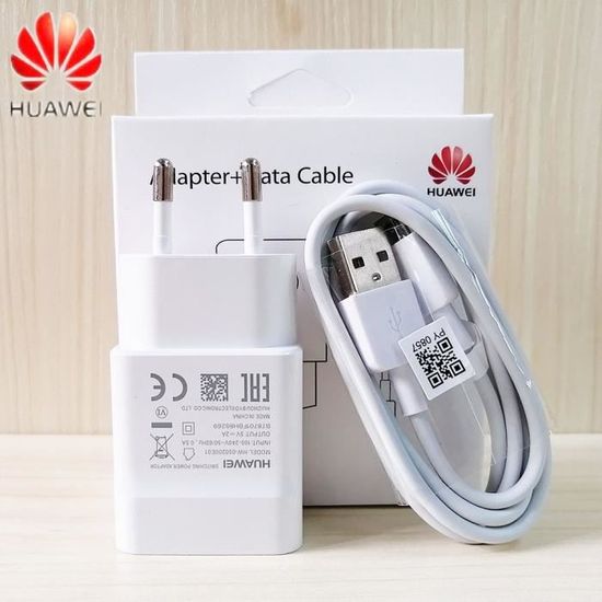 Chargeurs,Chargeur d'origine Huawei P30 Lite 5V-2A ue adaptateur secteur US  câble usb type c pour p20 - Type EU Charger x Cable - Cdiscount Informatique