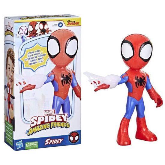 Marvel Spidey and His Amazing Friends Lot de 3 grandes figurines d'action, jouet de super héros préscolaire, à partir de 3 ans (exclusivité Marvel Spidey and His Amazing Friends Lot de 3 grandes figurines d'action, jouet de super héros préscolaire, à partir de 3 ans (exclusivité