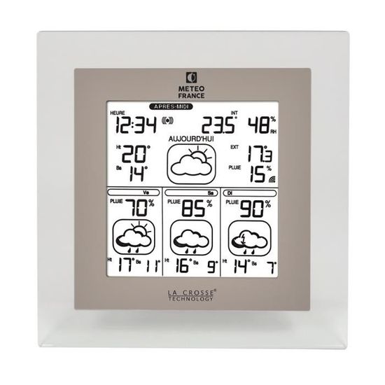 La Crosse Technology Wd4603 Station Meteo France J3 Avec Probabilité De Pluie