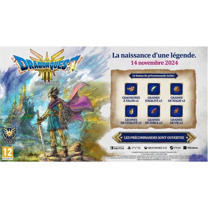 Dragon Quest III Hd-2d Remake - Jeu Nintendo Switch