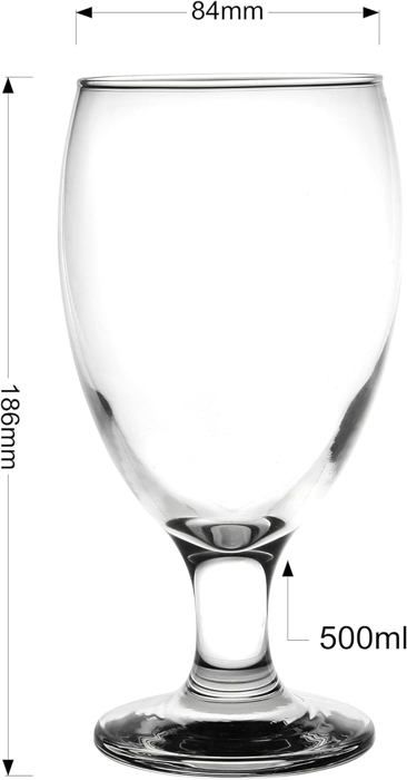 Lot De 4 Verres à Cocktail Glasmark Krosno - 350 Ml, Verres Polyvalents Lave-Vaisselle - Pour Eau, Jus, Cocktails - 13