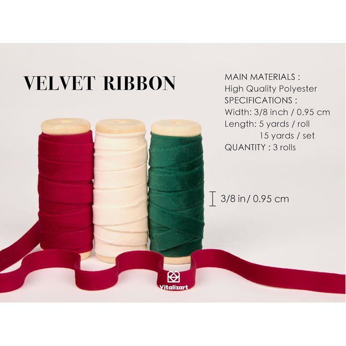 Ruban De Noël Avec Armature - Rouleau Maille 500 Cm Pour Décorations, Couronnes Et Nœuds