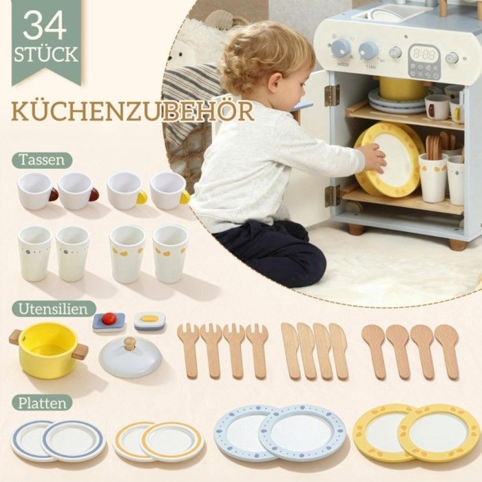 New Classic Toys Set de produits ménagers en bois