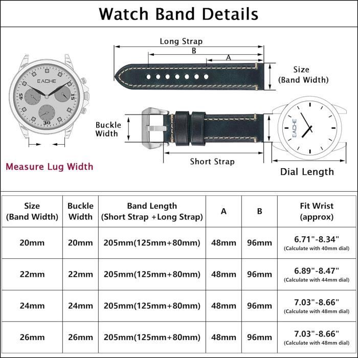 Boucle magnétique Apple Watch en cuir, Bordeau / 38/40/41/42 mm