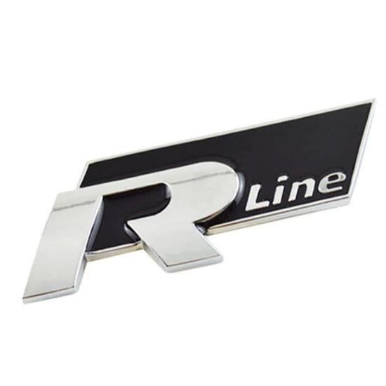 Juxinchang- 3D Métal R Line Autocollant Emblème Badge Noir Argent Pour VW R- Line Golf 5 6 7 Touareg Tiguan Passat B6 B7 Jetta - Cdiscount Auto