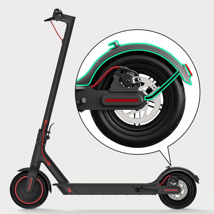 Garde-boue Arrière pour Trottinette Xiaomi Mi 4 Protection Contre Projections Avizar Noir Garde-boue Arrière pour Trottinette Xiaomi Mi 4 Protection Contre Projections Avizar Noir