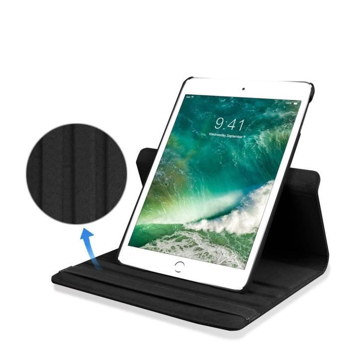 Housse Etui Noir pour Apple iPad Pro 12.9 2021 Coque avec Support Rotatif  360° avec stylet Toproduits® - Cdiscount Informatique