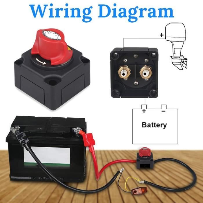 Interrupteur Terminal Batterie, Déconnexion Courant Pour Voiture Camion Bateau Camping Car 210707951