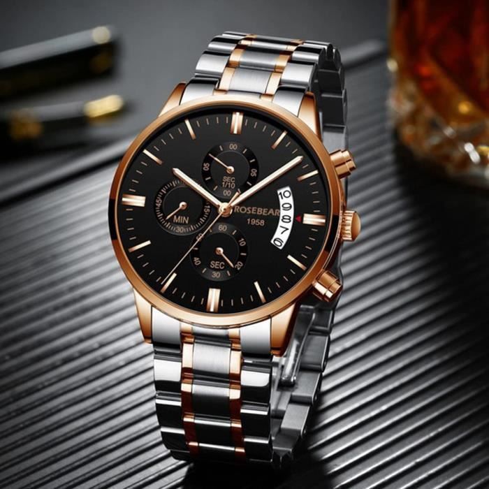 Montre à quartz haut de gamme pour homme main image 1