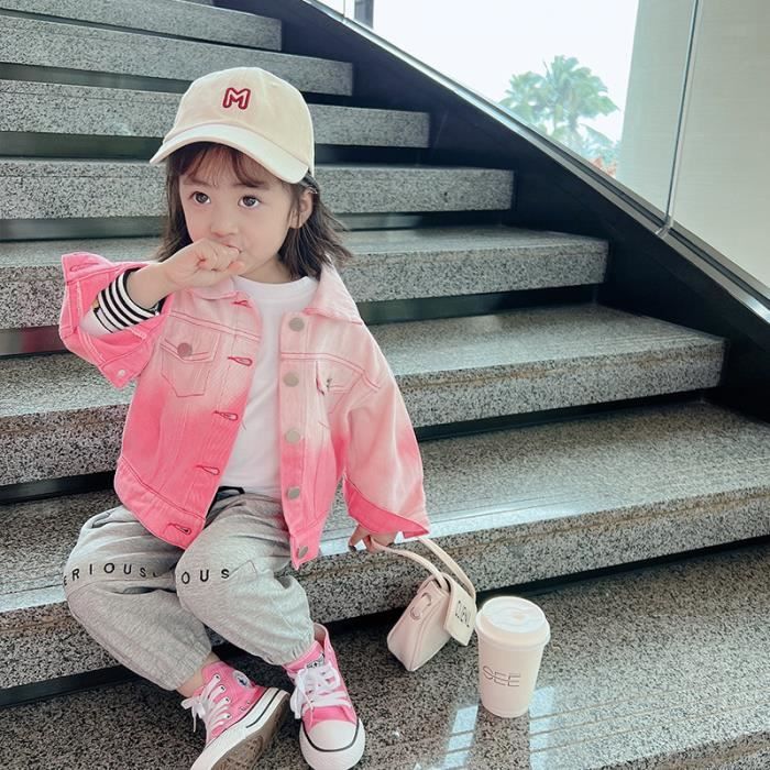 Fille Veste En Jean Enfants Lav Effiloch Lav Revers Jeans