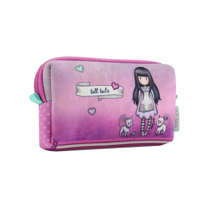 Santoro Gorjuss Portefeuille Pochette pour accessoires Neoprene Tall Tails 14 x 9 cm Femme Rose Cdiscount Bagagerie Maroquinerie