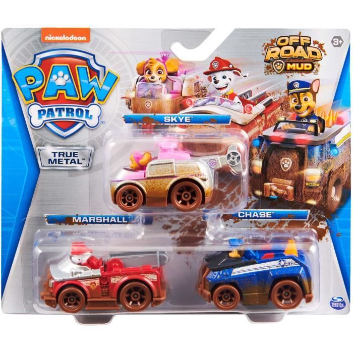 Camion Pat'Patrouilleur TRUE METAL™ - PAW PATROL - Playset 2 en 1 - Rouge -  Véhicule miniature - 3 ans - Cdiscount Jeux - Jouets