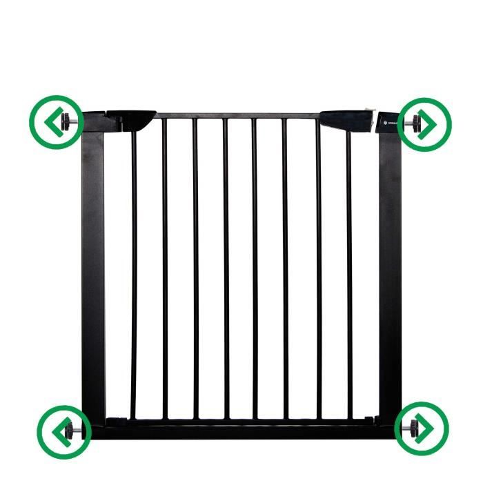 Barrière Sécurité Escalier SPRINGOS - Bois Pin - Ajustable 72-122cm - Hauteur 68,5cm