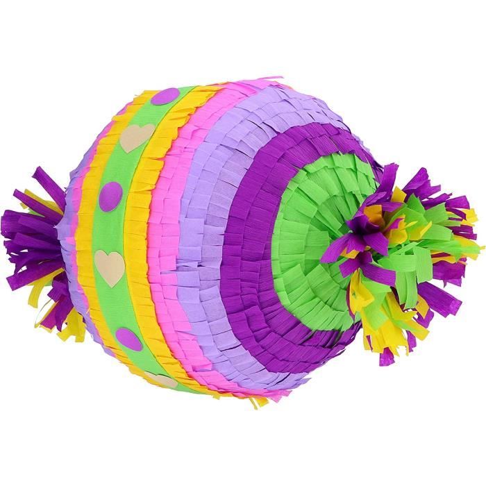 Grande piñata d'anniire pour enfants, garçons et filles – Bonbon rose –  Avec bâton – 100 % faite à la main en pâte à papier – Ci9 - Cdiscount Jeux  - Jouets