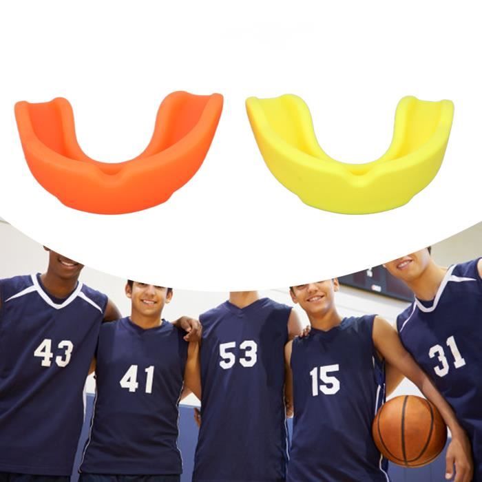 Protège-dents de sport 2 pièces protège-dents adulte Silicone Portable sport  protège-dents pour Football basket-ball Bon qualité - Cdiscount Au quotidien