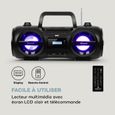 Boombox - Auna Soundblaster DAB Ghettoblaster - Bluetooth , Lecteur CD , Radio DAB+ -FM , Effet LED 7 , Egaliseur - Noir-3