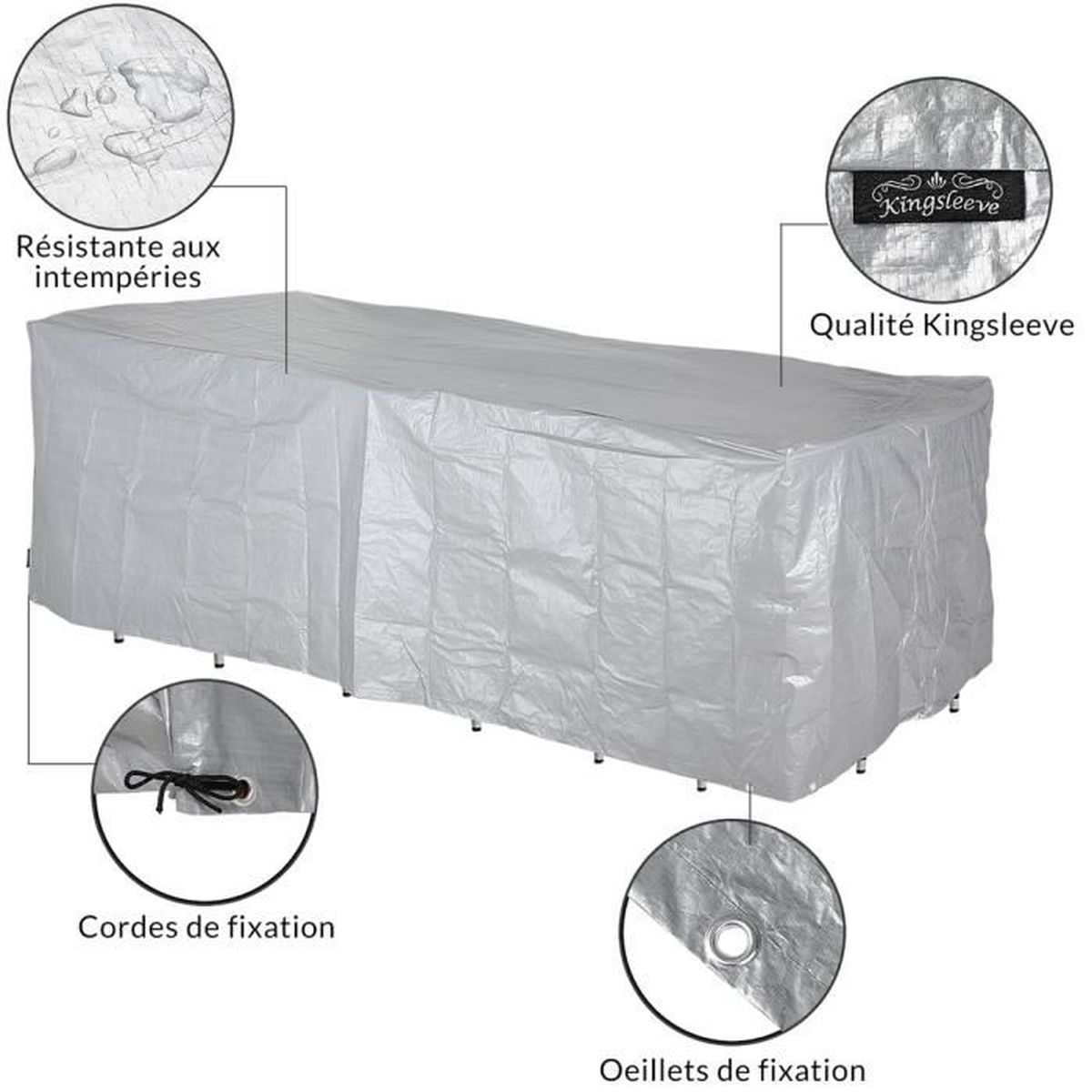 Kingsleeve Bache De Protection Salon De Jardin 8 1 Housse