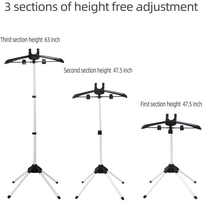 Support De Repassage Pour Défroisseur - SIGHTMARK - Pliable - Télescopique - Portatif - Hauteur Réglable Jusqu'à 155 Cm - Electroménager