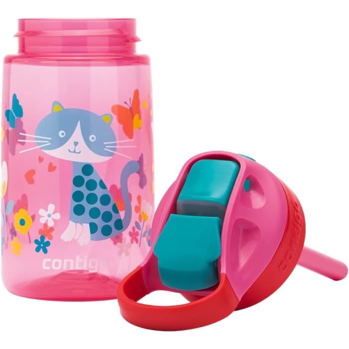 Gourde Enfant Contigo Gizmo Flip - 420 Ml, Paille Autospout Anti-fuite, Sans BPA, Pour école, Sport Et Crèche