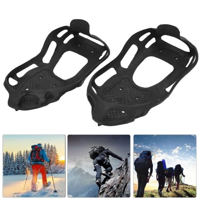 Elisona® 1 Paire 5 Dents PE Glace Neige Crampons Anti-Dérapant Boot  Chaussures Housses Spike Crampons Glace Pince pour Plein Air - Cdiscount  Sport