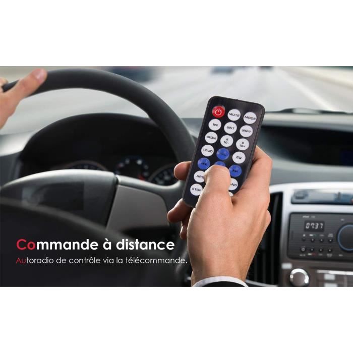 IeGeek Autoradio Bluetooth Main Libre, Double Affichage LCD avec Horloge,  Supporte FM/AM/RDS Stéréo Radio de Voiture (30 Stations - Cdiscount Auto
