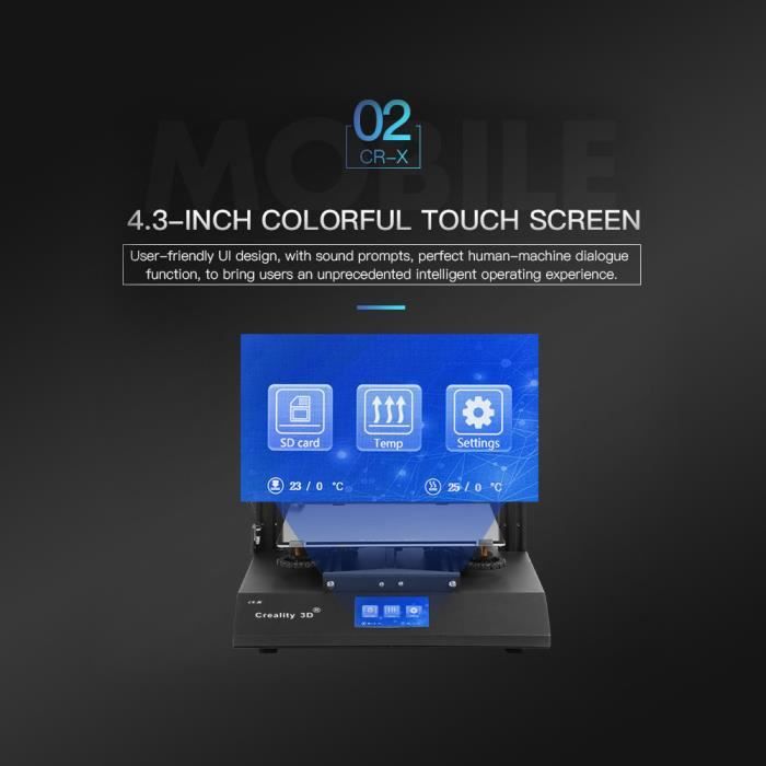 Preciser Kit Creality CR-X 3D Kit d'imprimante Préciser les doubles couleurs ...