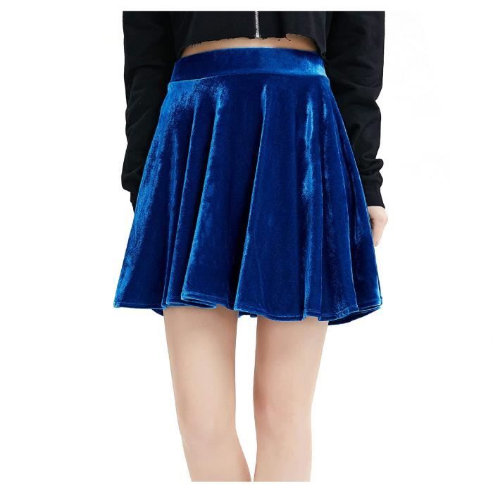 Jupe patineuse bleu roi discount