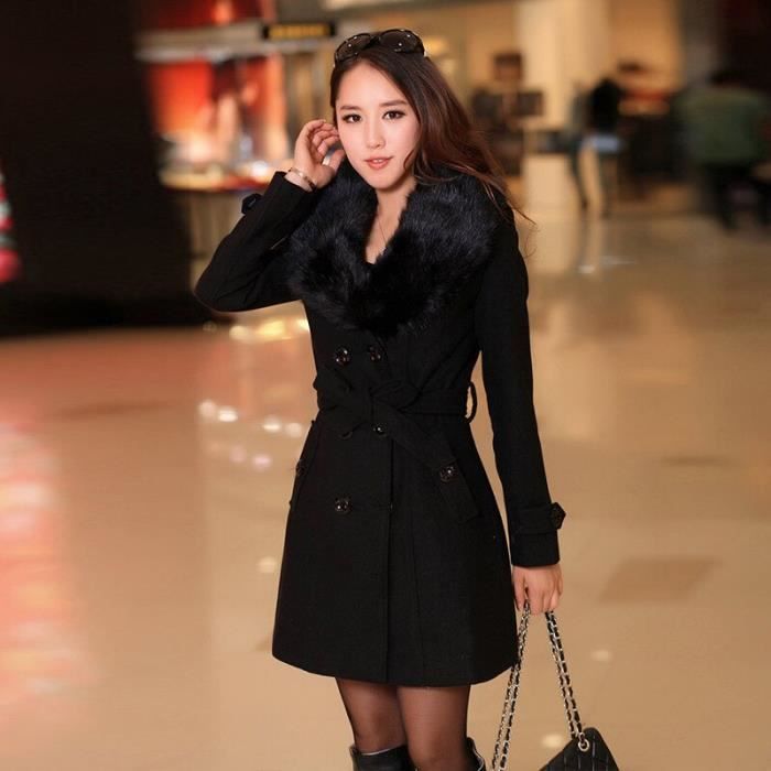 Manteau hiver femme best sale doublé