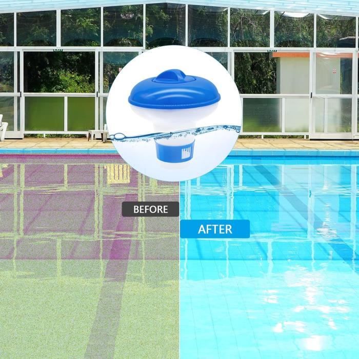 Distributeur de flotteur de chlore pour piscine de 8 pouces