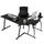 Bureau verre noir