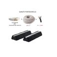 Pack raccordement climatiseur - RODRIGAS - 12m - 5000W et plus - Qualité professionnelle - Noir