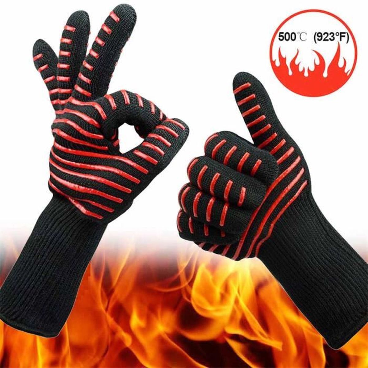 Gants De Four Gant Cuisine Anti Chaleur Resistant 932 F 550